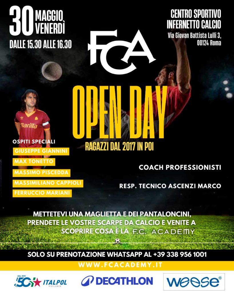 F.C. Academy: Open Day per i campioni del futuro!